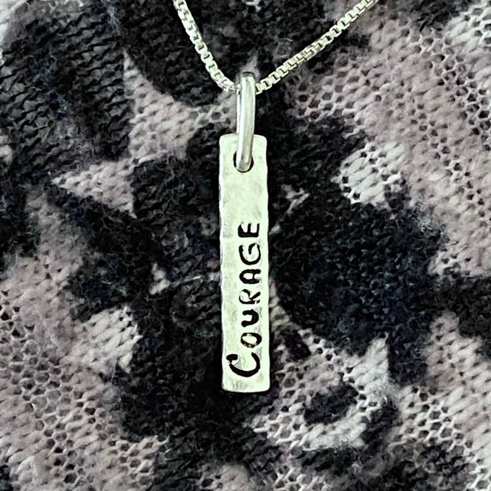 Sterling Silver “Courage” Pendant
